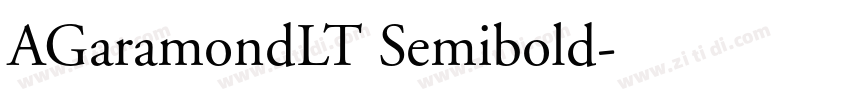 AGaramondLT Semibold字体转换